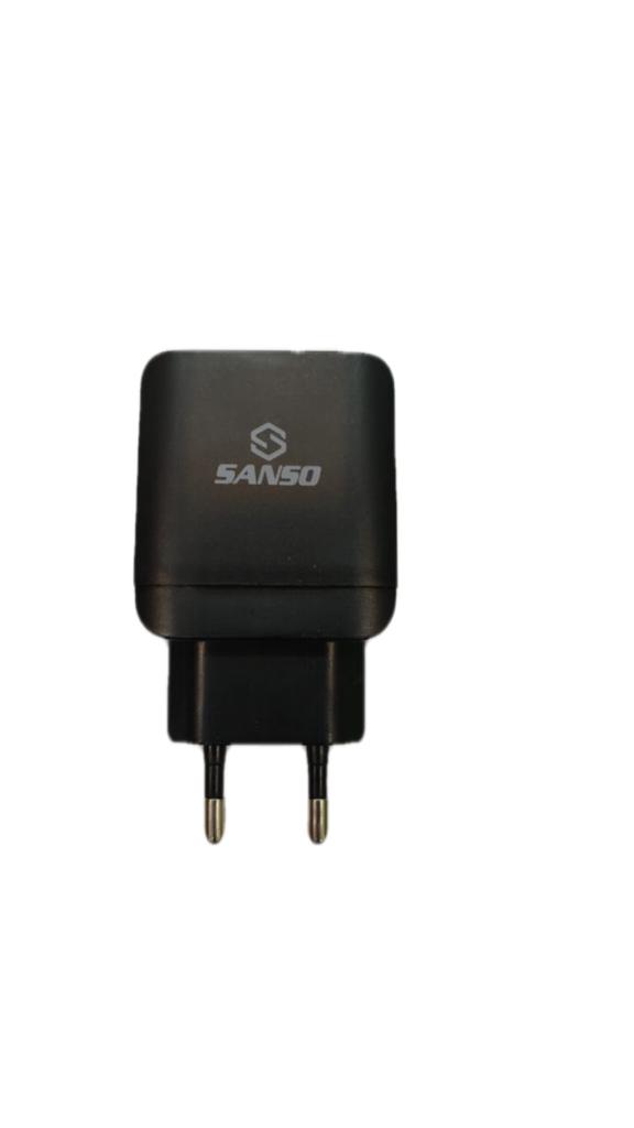 Sanso PD Fast Charger 3.0A 2 Port + Type-C Cable 18W photo