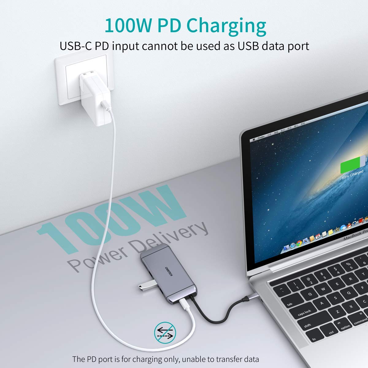 Choetech 9 in 1 USB C 3.0 Docking Station Type C photo