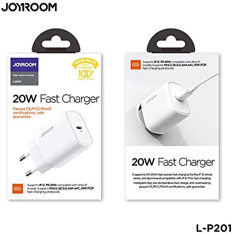 Joyroom PD 20W Fast Wall Charger with Type-C to Lightning Cable photo