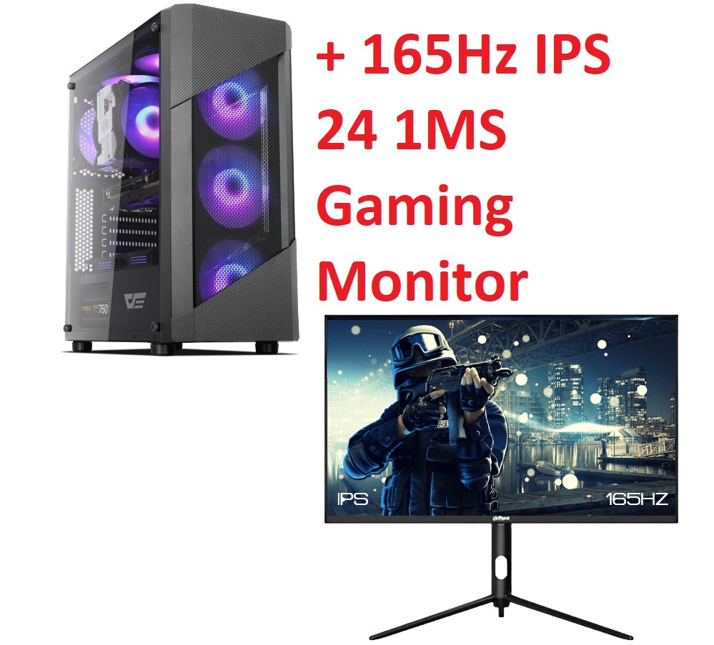 Intel Core i5-12400 + RTX 4060 + DAHUA 165Hz 24