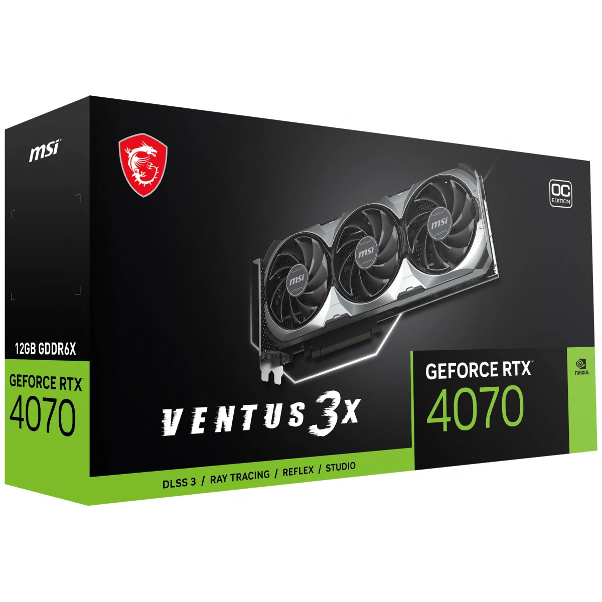 MSI Ventus X3 GeForce RTX 4070 12GB GDDR6X PCI Express photo 