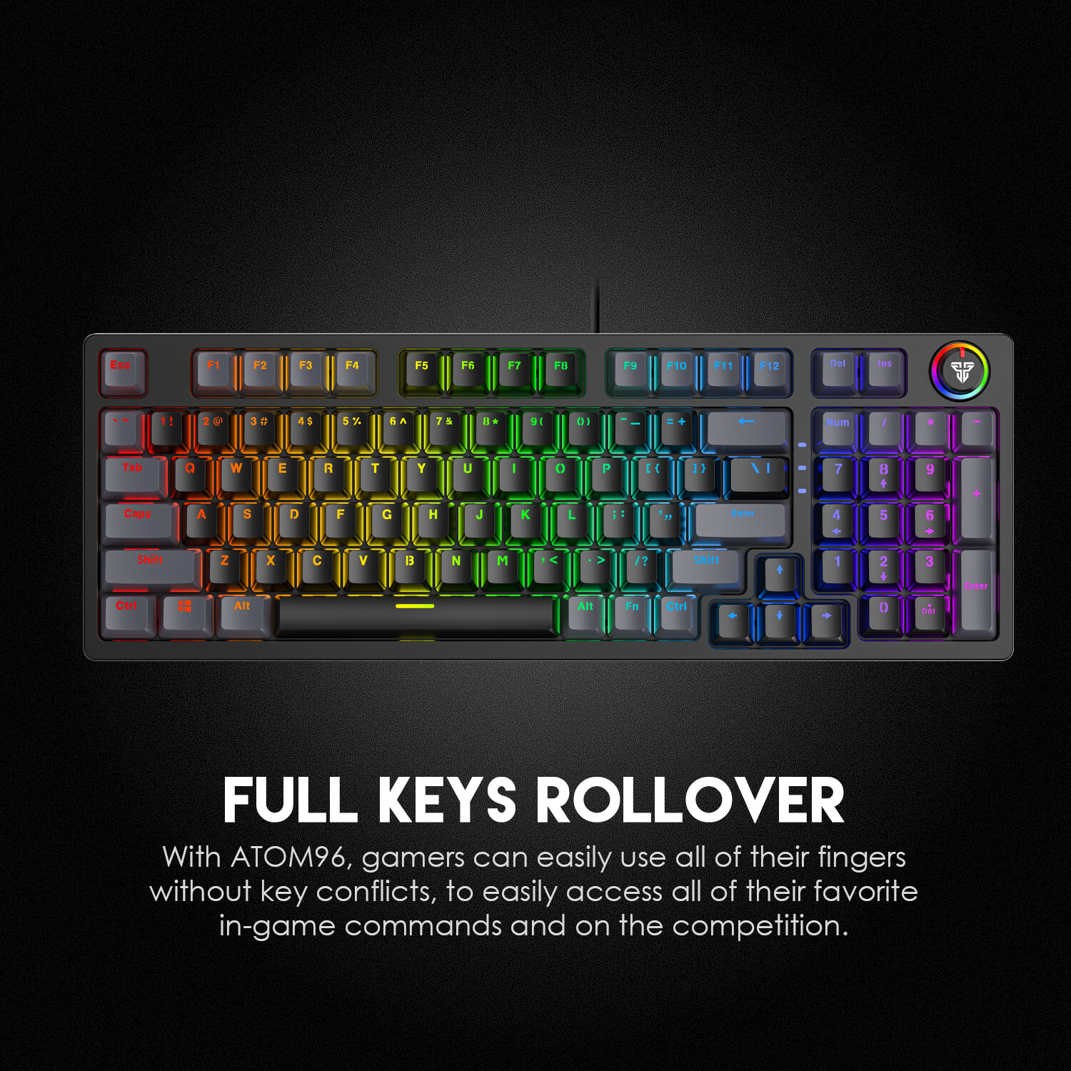 FANTECH ATOM96 MK890 RGB MECHANICAL KEYBOARD photo 