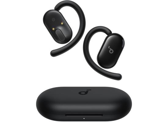 Soundcore V20i by Anker Open-Ear Headphones, Adjustable Ear Hooks, Ultra-Comfort, Snug Fit, Powerful Sound, Clear Calls, IP55, 36H Playtime, Bluetooth 5.4 Wireless Earbuds, Multipoint Connection, Black photo 