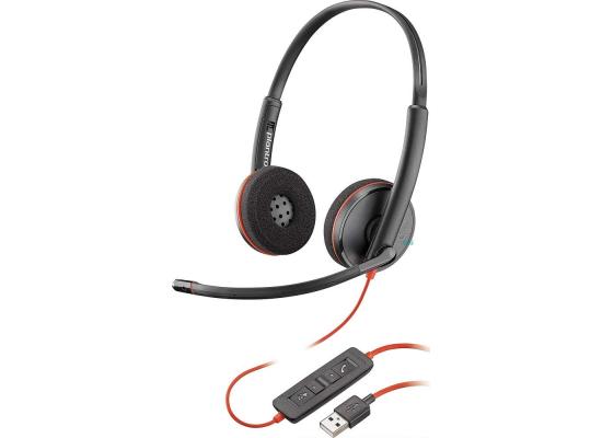 Poly Plantronics - Blackwire 3220 - Wired Dual-Ear (Stereo) Headset with Boom Mic - USB-A to connect to your PC and/or Mac photo 