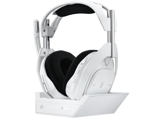 Logitech G Astro A50 X Omni-Platform Wireless Gaming Headset + Base Station for PS5, Xbox, PC: PLAYSYNC Video & Audio Switcher, HDMI 2.1 4K 120Hz VRR, <24 bit/48 kHz, 24hr Battery, 2.4GHz & BT - White photo 