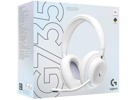 Logitech G735 Wireless (White Mist) Gaming Headset, Dual Mode (2.4GHz, Bluetooth), Dolby Atmos, Spatial Surround Sound, LIGHTSYNC RGB Lighting, Detachable Boom Mic, Compatible with PC, PC, Mac, Mobile Devices photo 