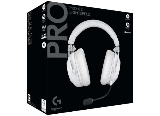 Logitech G PRO X 2 Lightspeed Wireless (White) 7.1 Surround Gaming Headset, Tri Mode (Bluetooth/2.4GHz/3.5mm) Detachable Boom Mic, 50mm Graphene Drivers, DTS:X Headphone 2.0, Up To 50 Hours Battery, For PC, PS5, PS4 photo 