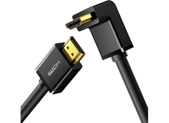UGREEN HDMI Cable Right Angle 4K 90 Degree HDMI Cord High Speed Down Angle HDMI 2.0 Cable, 4K@60Hz HD 3D 1080P ARC Compatible for Laptop Monitor Nintendo Switch 2 Xbox PS5 PC TV 3.3FT photo 