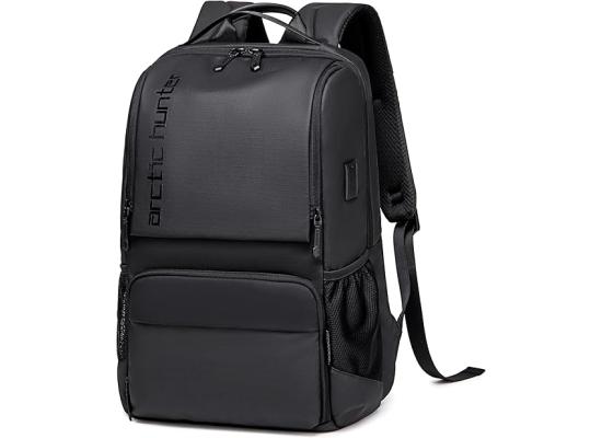 Arctic Hunter Premium Backpack Water Resistant Built-in USB Headphone Jack Laptop Daypack for Men and Women, Black , B00532 photo 