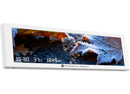 Thermalright Trofeo Vision 9.16 IPS LCD WHITE (1920 X 480), USB Type-C, (251 mm × 68 mm × 17 mm) Thermalright TRCC Control Center Software For (monitor temps, stats, custom graphics, GIFs, wallpapers) photo 