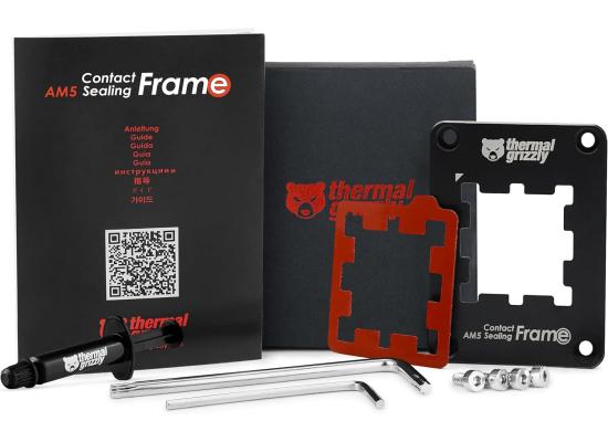 Thermal Grizzly AMD AM5 Aluminum Contact Sealing Frame CPU Socket Secure Frame, Protects The Exposed Components Of The Ryzen 7000/8000/9000 CPUs. photo 