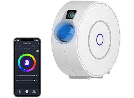Atmosphere LED Smart Star Projector, Smart APP Control, Wifi 2.4GHz, Voice Control, Flexible Timing, Colorful Nebula Colors, For Home, Bedroom, Home Theater, Gaming Room photo 