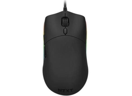 NZXT Lift Lightweight Ambidextrous RGB Optical Mouse 16K DPI, 67g w/ Omron Mechanical Switches & Low-Drag Cable -Black photo 
