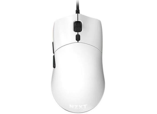 NZXT Lift Lightweight Ambidextrous RGB Optical Mouse 16K DPI, 67g w/ Omron Mechanical Switches & Low-Drag Cable -White photo 