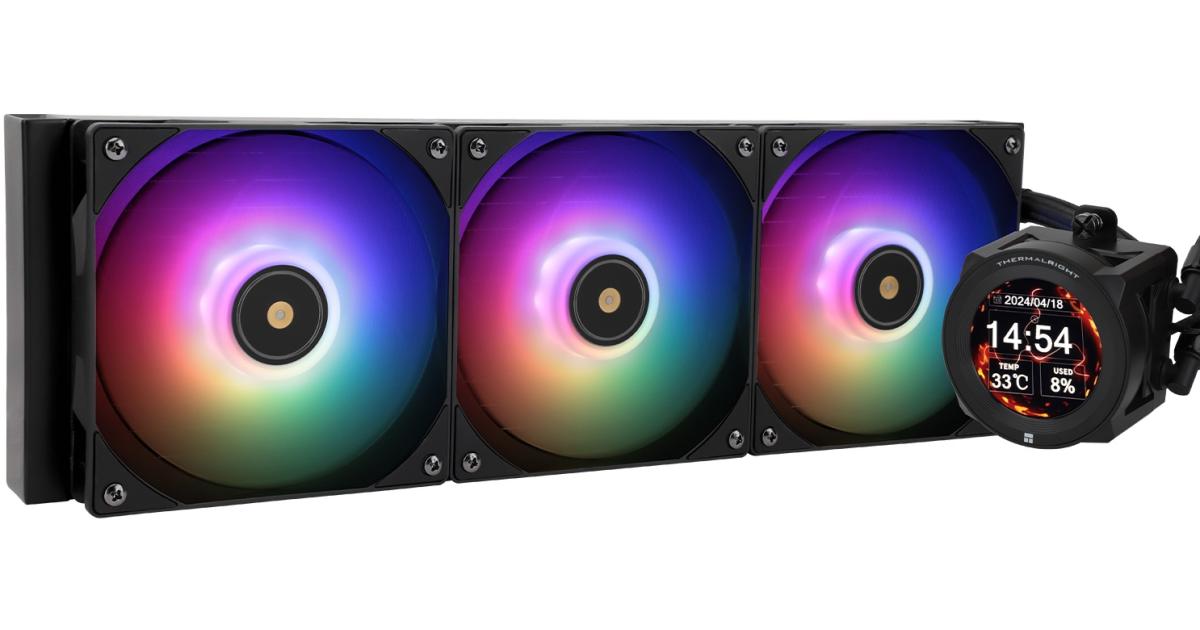 Thermalright Core Vision 360 BLACK ARGB CPU Liquid Cooler w/ 2.1 IPS LCD Display AIO
