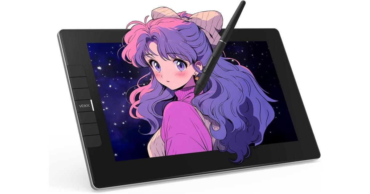 VEIKK VK1200 V2 Drawing Tablet with Screen 11.6-inch Full HD 1080p Full-Laminated Graphic Pen Display photo 