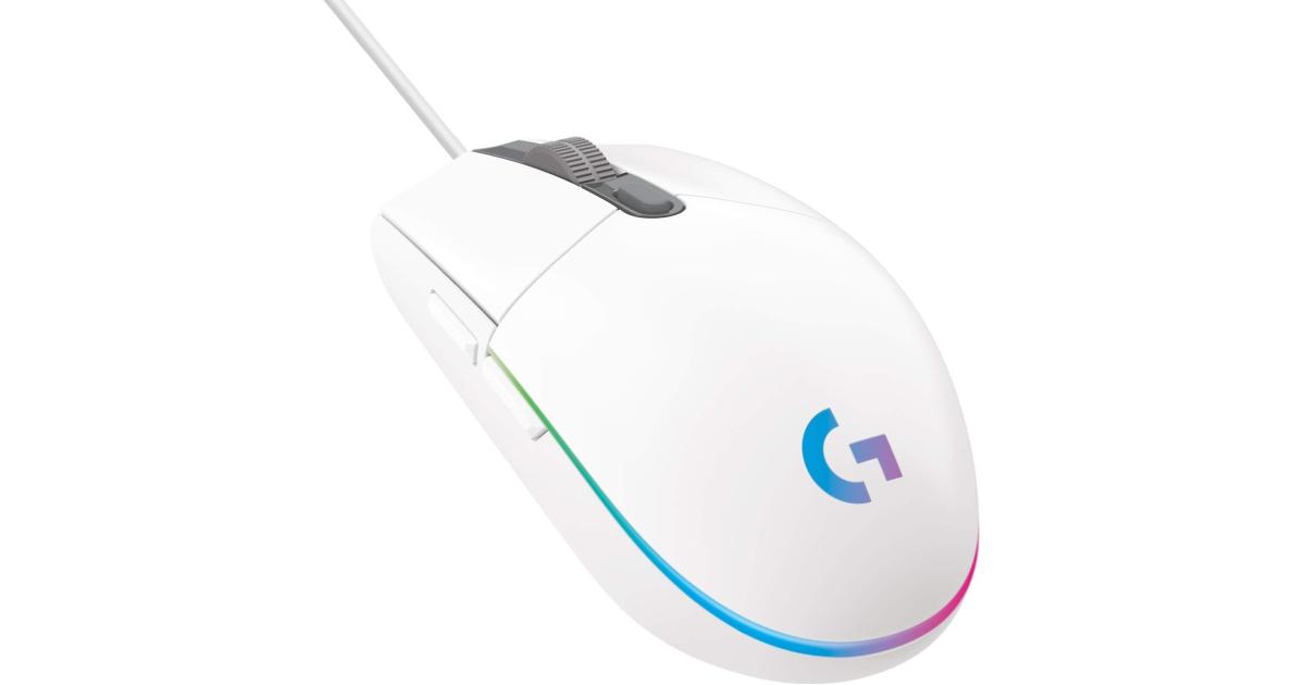 Logitech G102 Wired RGB Gaming Mouse 6 Programmable Buttons 8000 DPI - White