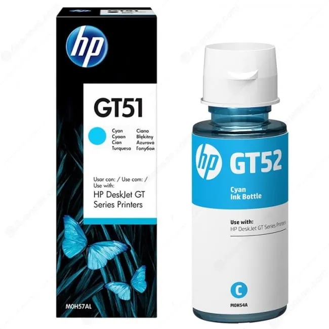 HP GT52 Cyan Original Ink Photo