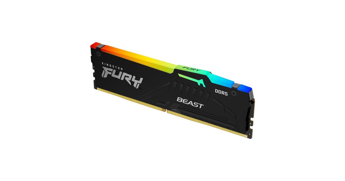 Kingston Fury Beast RGB Single 16GB DDR5 6000MT/s CL36 Desktop Memory photo 