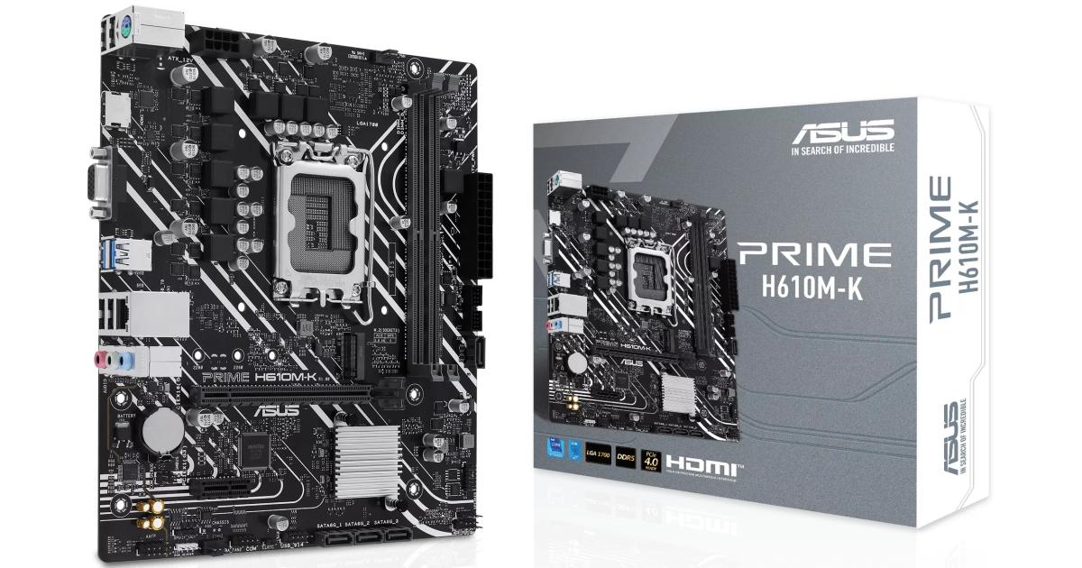 ASUS PRIME H610M-K DDR5 LGA 1700, Intel 14th 13th 12th M.2, PCIe 4.0 ,USB 3.2 Gen1-mATX Motherboard photo 