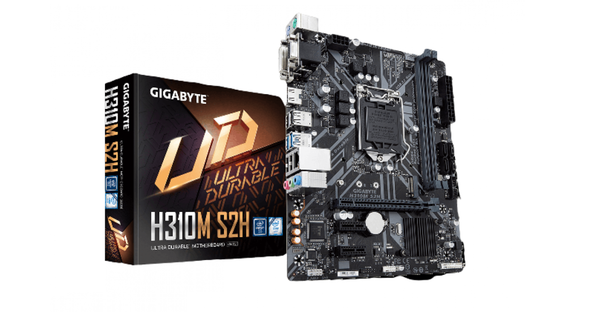 GIGABYTE H310M S2H with M.2 MicroATX Motherboard