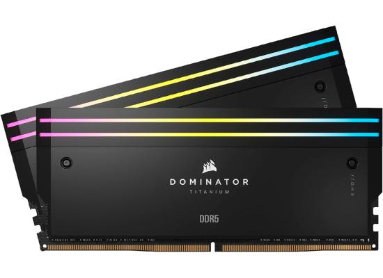 CORSAIR DOMINATOR TITANIUM RGB 32GB (2x16GB) DDR5 RAM 7200MT/s CL34 Memory Kit - Black photo 