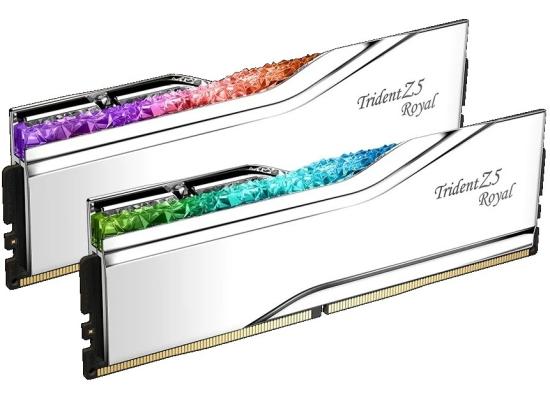 G.SKILL Trident Z5 Royal RGB Series 32GB (2x16GB) DDR5 RAM 6000MT/s CL28 Memory Kit - Silver photo 
