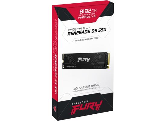 Kingston FURY Renegade G5 8TB PCIe 5.0 NVMe M.2 SSD - 14800/14000 MB/s