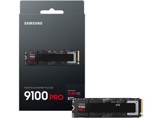Samsung 9100 PRO 8TB PCIe 5.0 NVMe M.2 SSD - 14800/13400 MB/s
