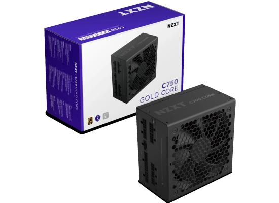 NZXT C750 Gold Core 750W 80 Plus Gold Full Modular Power Supply Black photo 