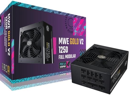 Cooler Master MWE Gold 1250 V2 ATX 3.0 1250W 80 Plus Gold Fully Modular Power Supply