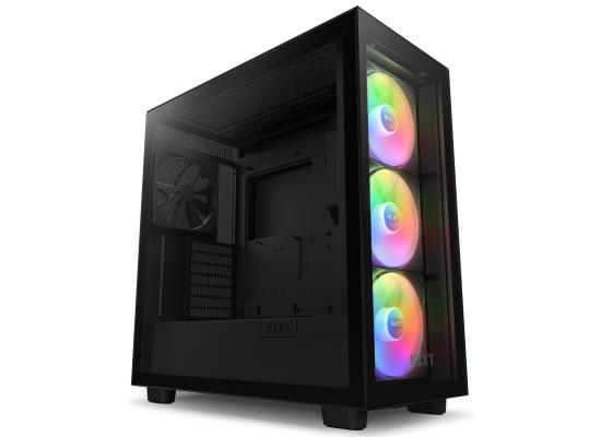 NZXT H7 Elite 2023 ATX Tempered Glass Mid Tower Matte Black 3x 140mm RGB Fans Photo